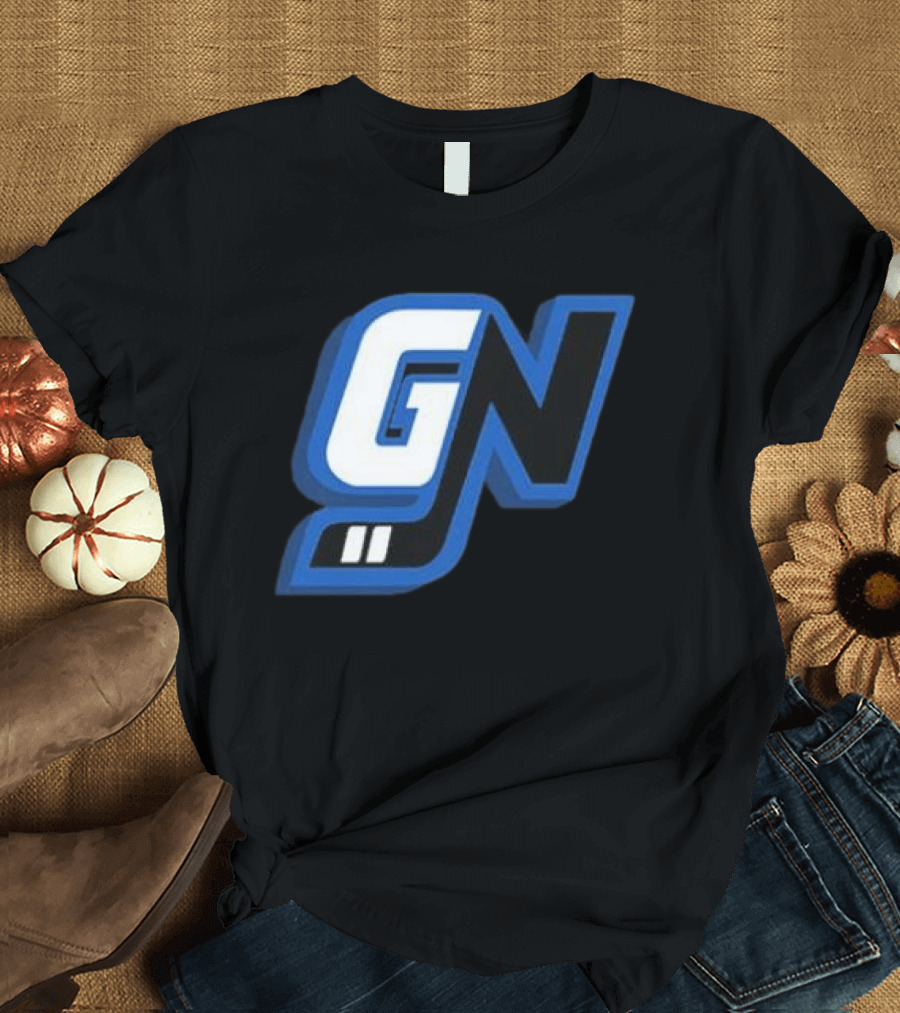Game Notes GN Initials Blue Black T-Shirt