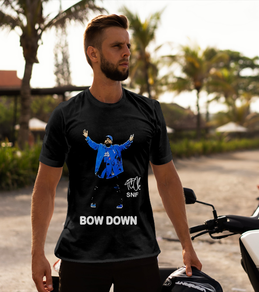 Los Angeles Dodgers Bow Down Ice Cube SNF T-Shirt