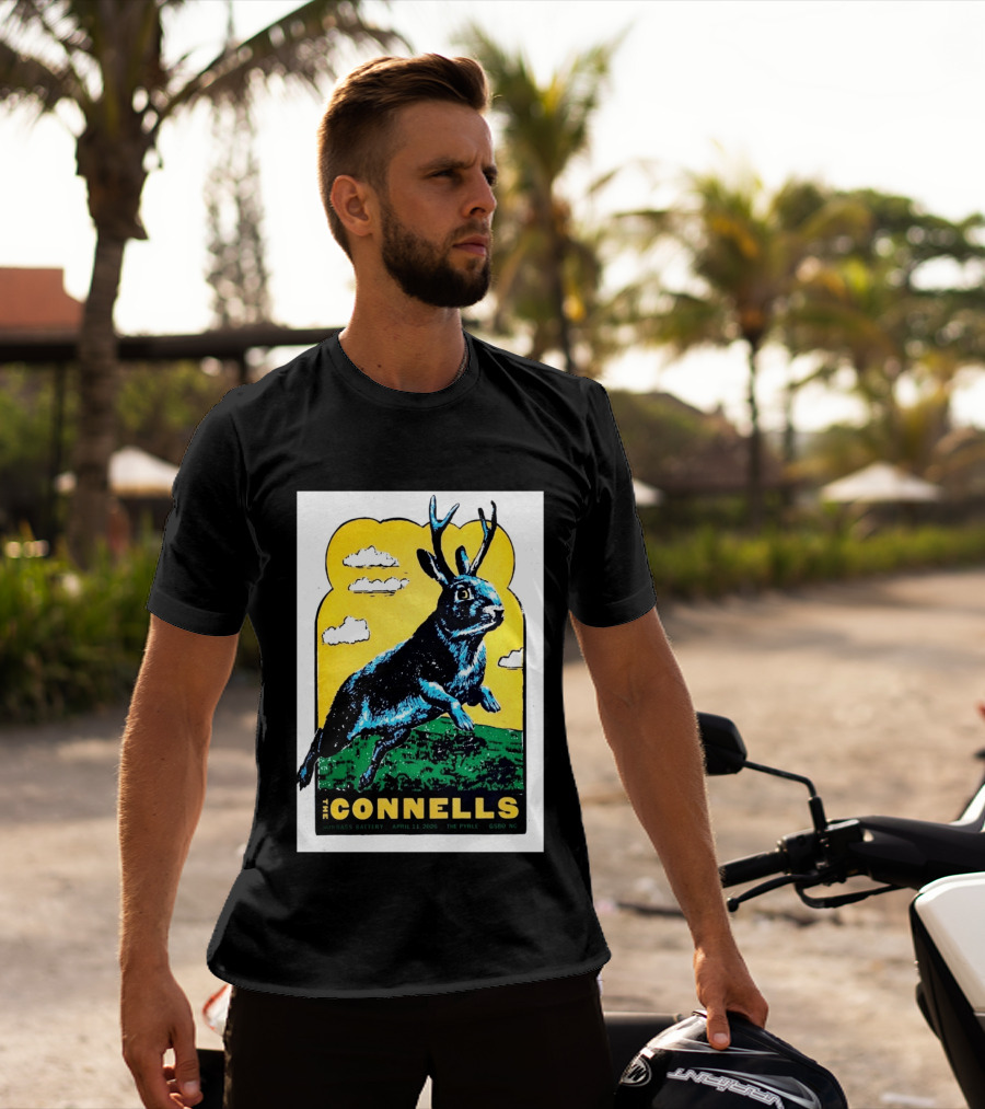 The Connells April 11 2026 The Pyrle Greensboro NC With Bass Battery Jackalope T-Shirt