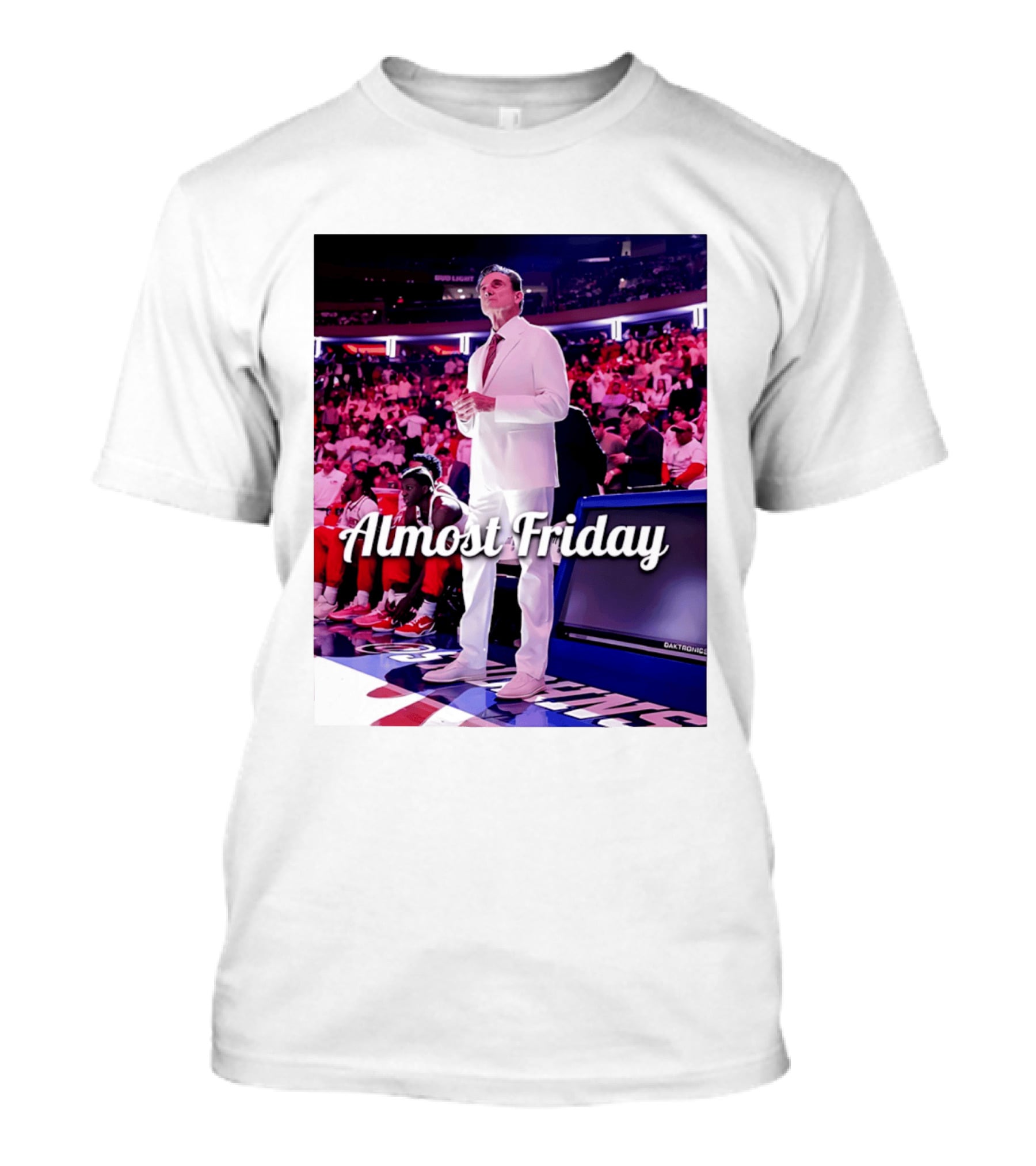 Almost Friday Rick Pitino Basketball Game Coach Suit T-Shirt