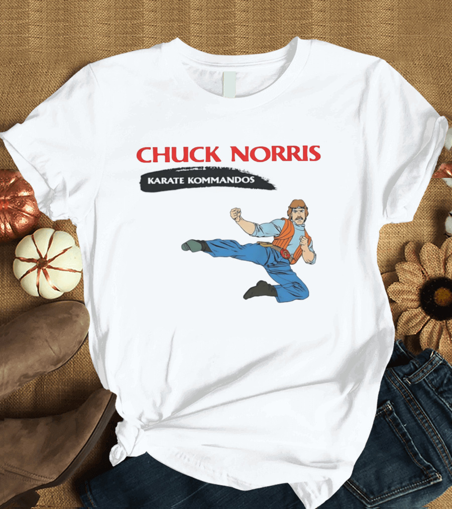 Chuck Norris Karate Kommandos 80s Cartoon Martial Arts Adventure T-Shirt