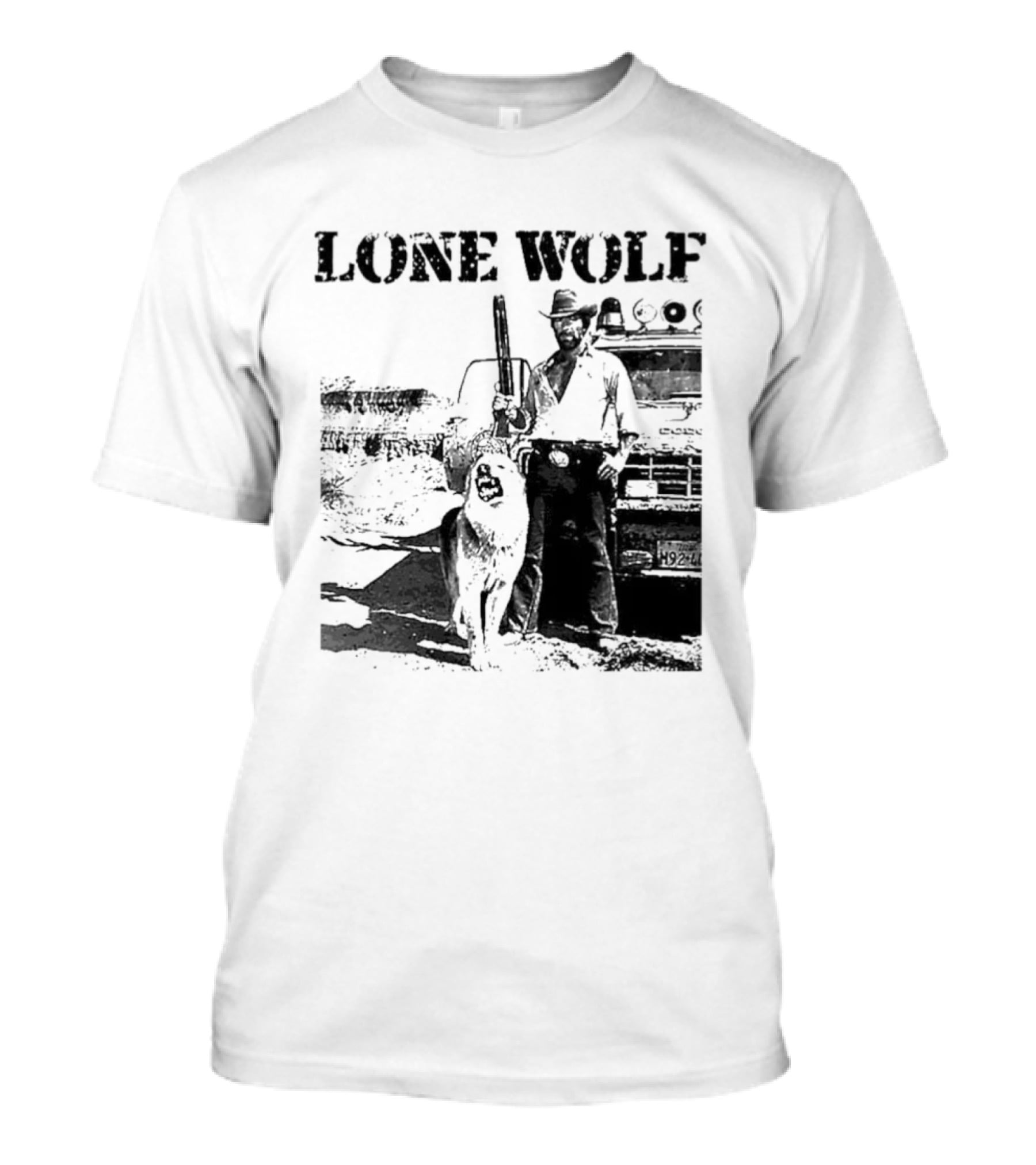 Chuck Norris Lone Wolf McQuade Vintage Action Scene T-Shirt