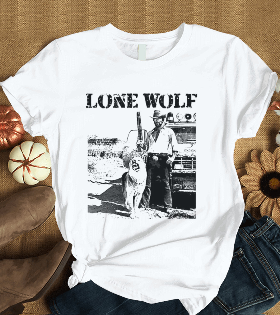 Chuck Norris Lone Wolf McQuade Vintage Action Scene T-Shirt