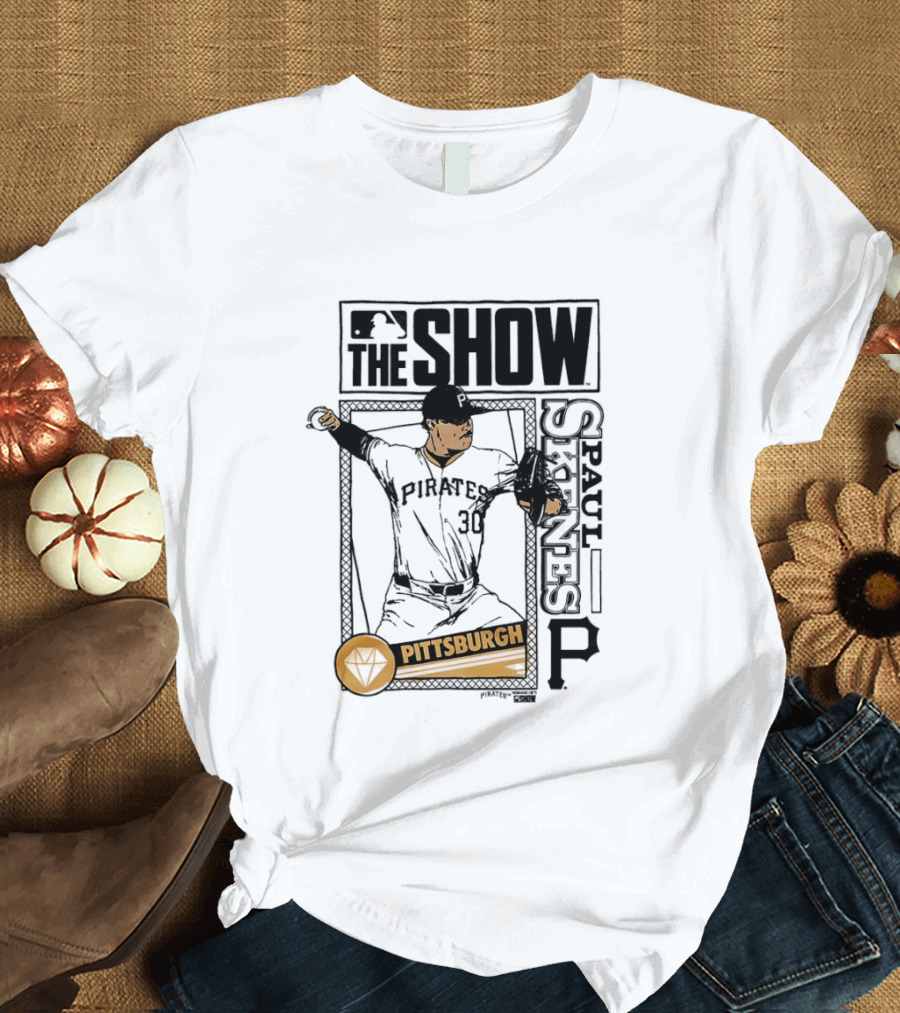 Pittsburgh MLB The Show Paul Skenes 30 Caricature T-Shirt