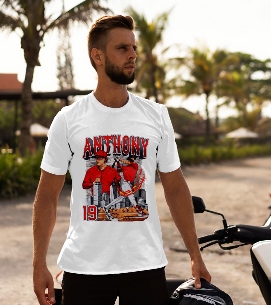 Anthony 19 Boston Red Sox 2026 City Skyline Baseball T-Shirt
