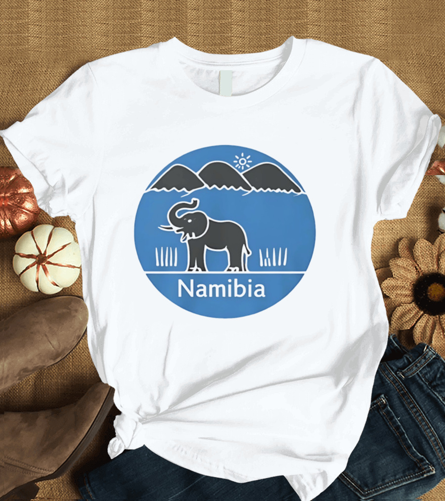 Ugo Marchal Namibia Elephant Mountains Sun T-Shirt