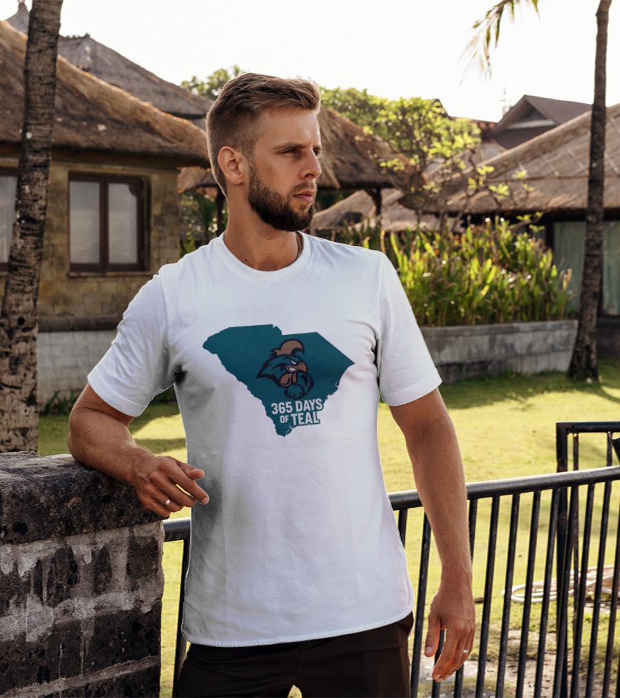 Coastal Carolina 365 Days Of Teal South Carolina Chanticleers T-Shirt