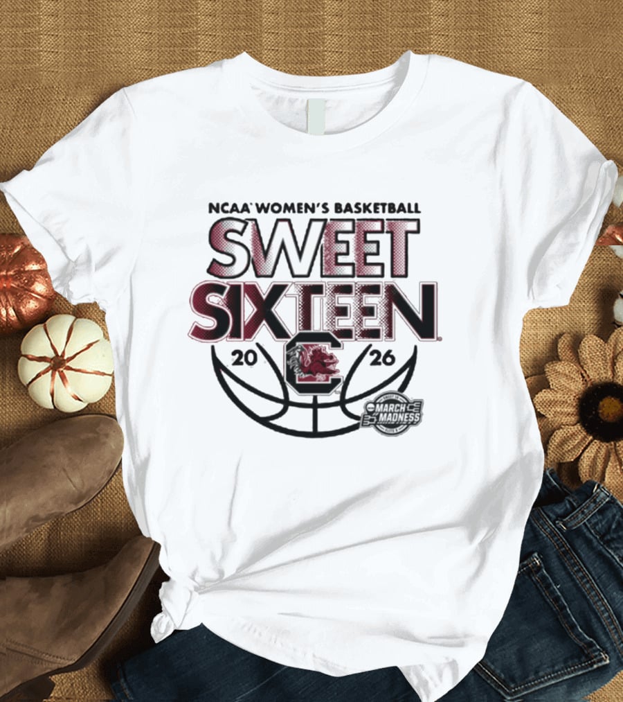 NCAA Women's Basketball South Carolina Sweet Sixteen 2026 T-Shirt