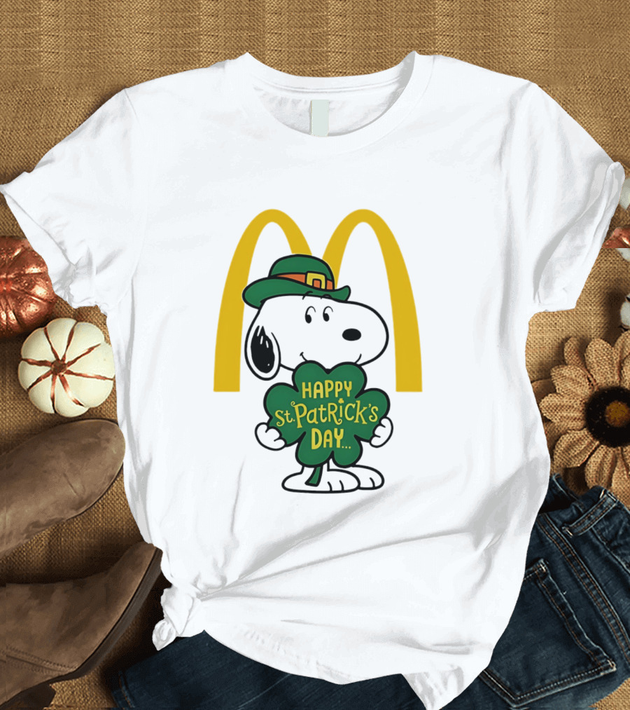 McDonald's Snoopy Happy St. Patrick's Day 2026 Collaboration T-Shirt