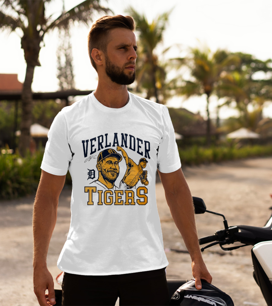 Verlander Detroit Tigers Baseball Pitcher T-Shirt