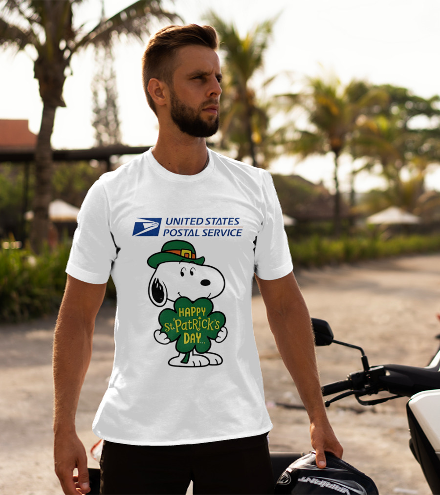 United States Postal Service Snoopy Happy St. Patrick's Day 2026 T-Shirt