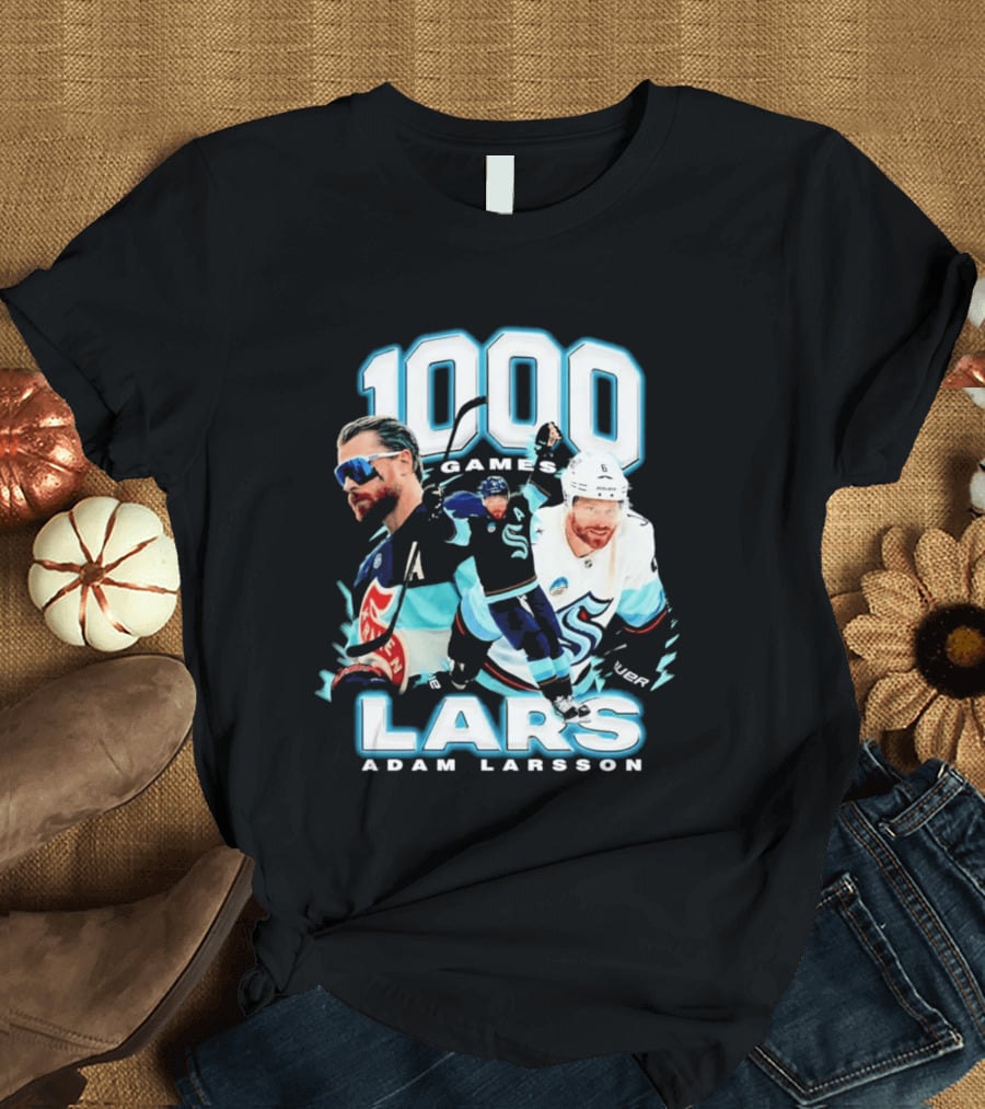 Adam Larsson 1000 Games Lars Hockey Milestone T-Shirt