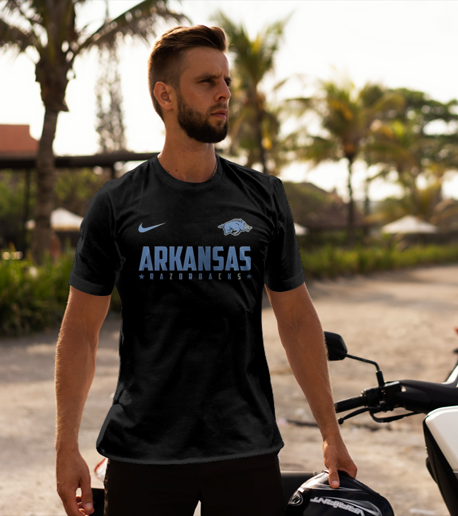 Nike Arkansas Razorbacks 250 Years Anniversary United States Navy T-Shirt