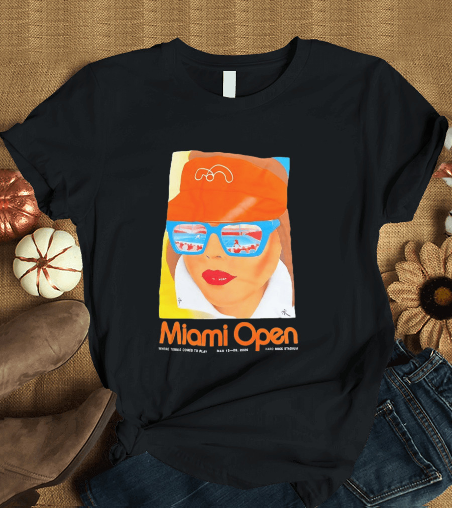 Miami Open Where Tennis Comes To Play Retro Tennis Fashion T-Shirt