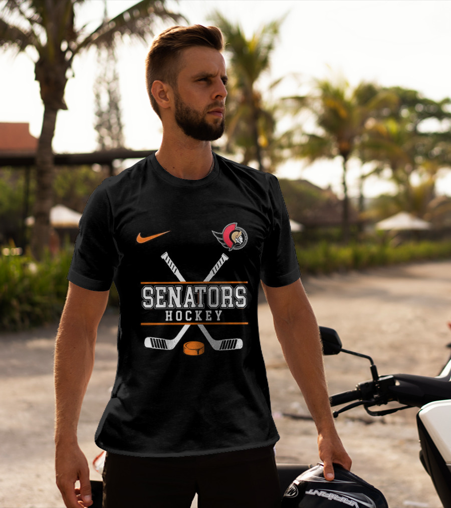 Ottawa Senators Hockey Harley Davidson Nike Collaboration T-Shirt