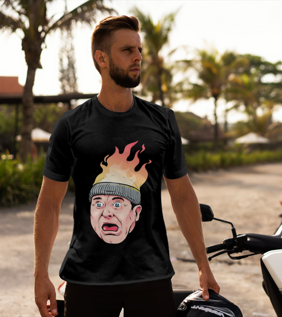 Home Alone Harry Head On Fire Meme T-Shirt