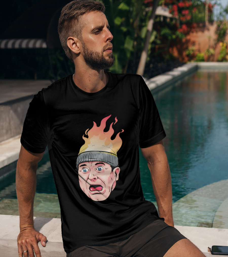 Home Alone Harry Head On Fire Meme T-Shirt