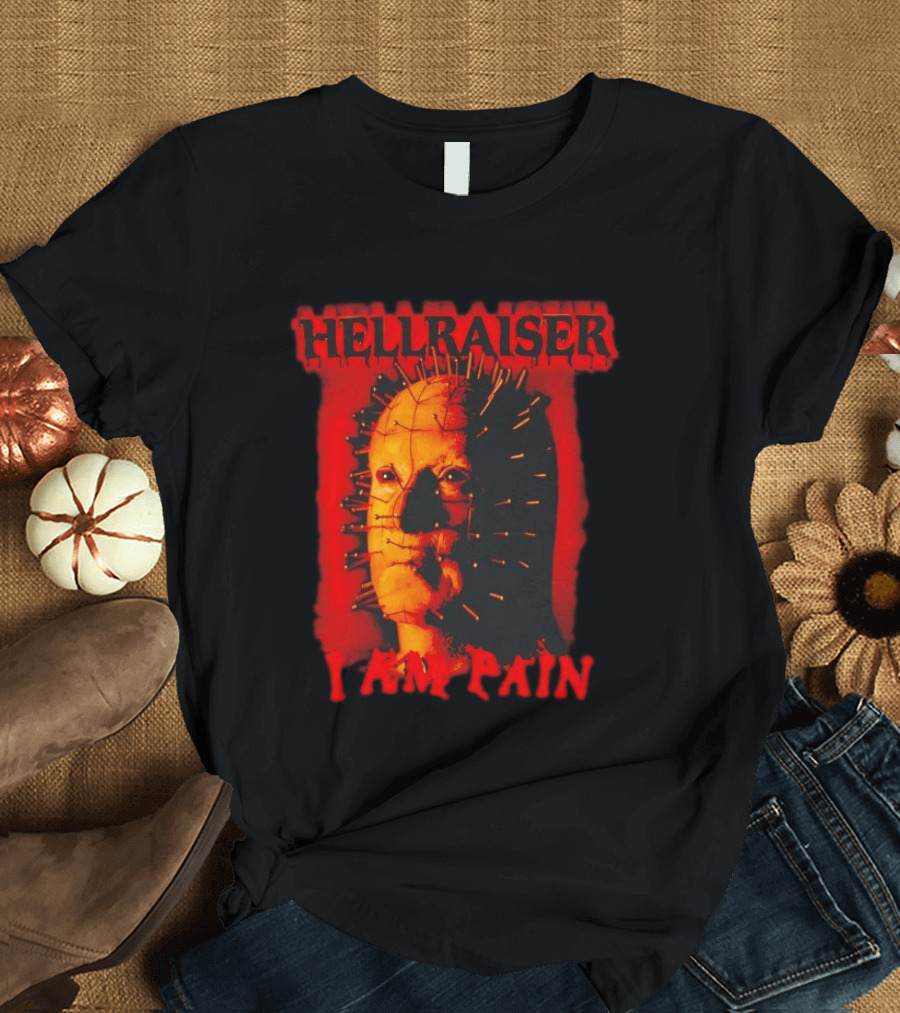Hellraiser I Am Pain Pinhead Horror Movie T-Shirt