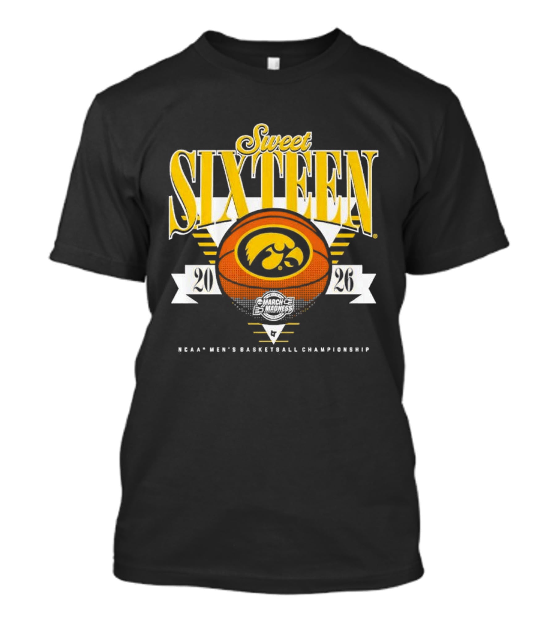 Iowa Hawkeyes NCAA MBB 2026 Sweet Sixteen Basketball Championship T-Shirt