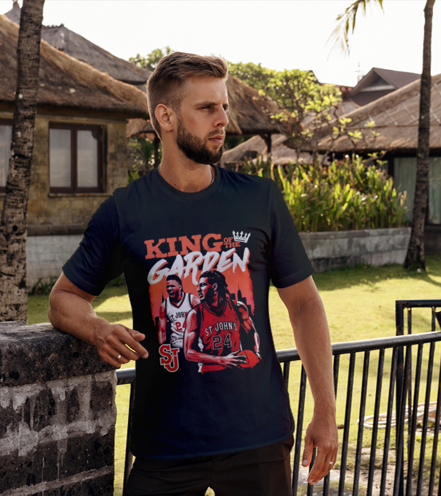 Zuby Ejiofor St. John's Red Storm 24 King Of The Garden T-Shirt