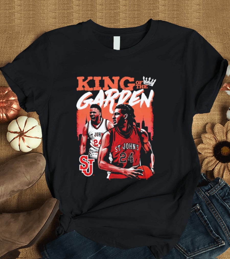 Zuby Ejiofor St. John's Red Storm 24 King Of The Garden T-Shirt