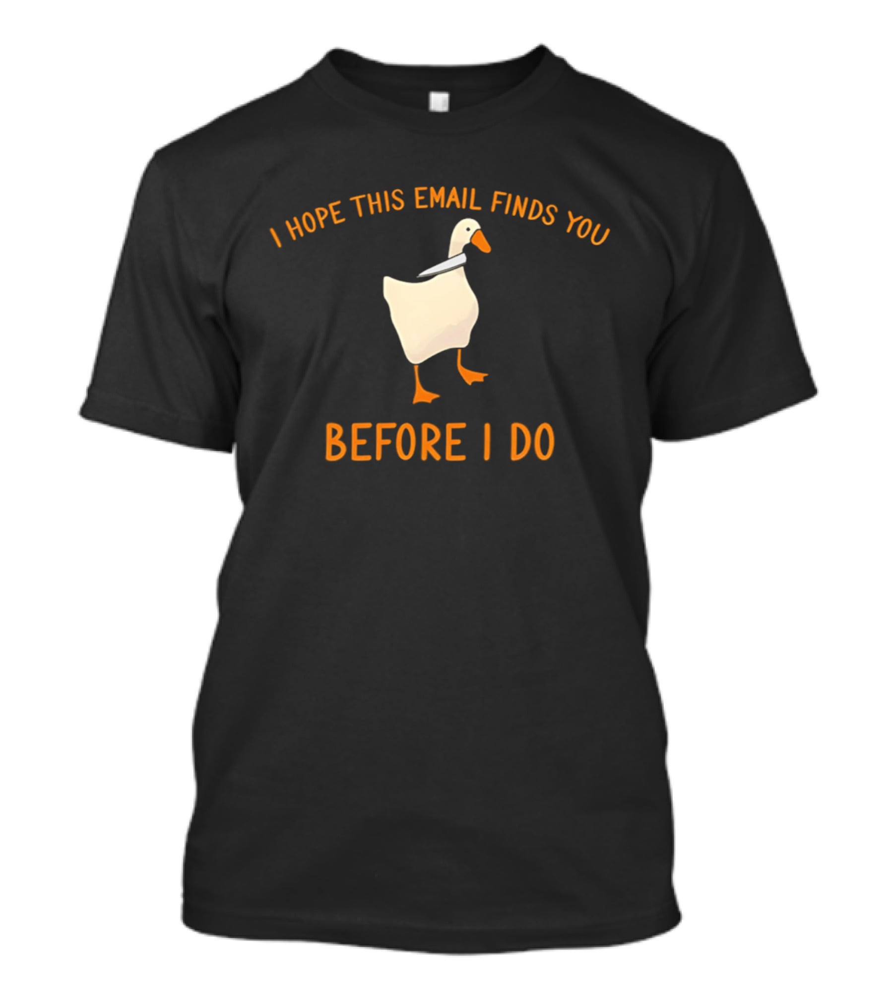 Silly Goose Humor I Hope This Email Finds You Before I Do T-Shirt