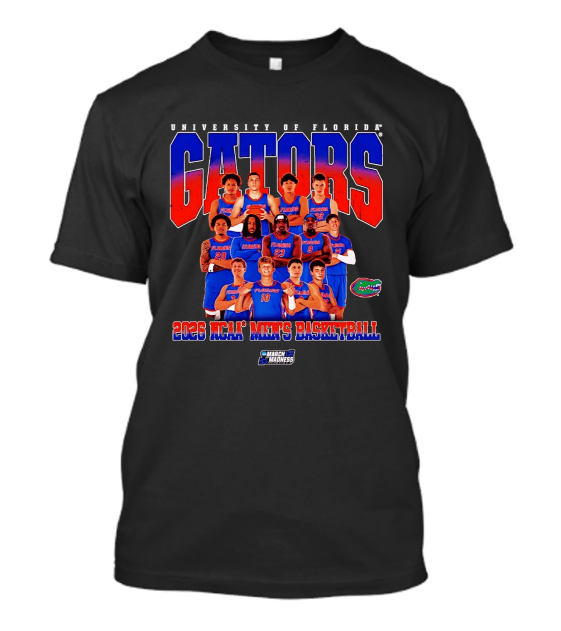 Florida Gators 2026 NCAA Men's Basketball March Madness Team T-Shirt