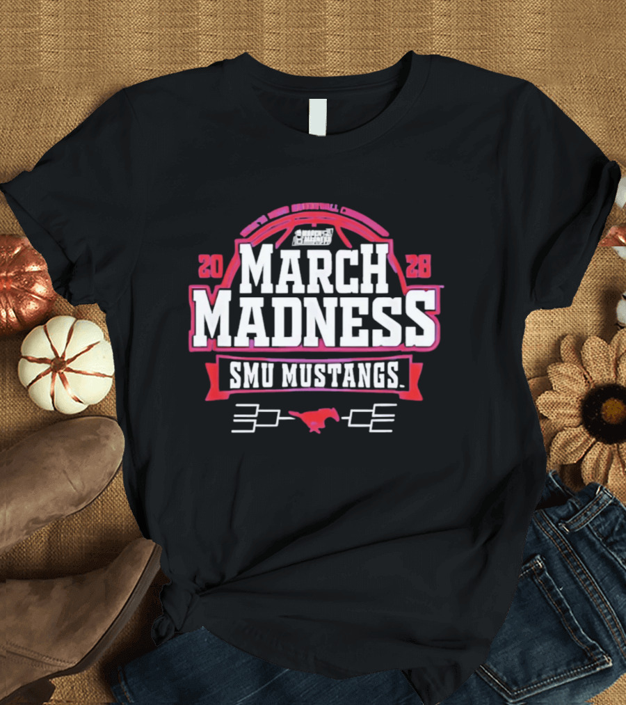 SMU Mustangs 2026 NCAA Women's Basketball March Madness Four It All T-Shirt