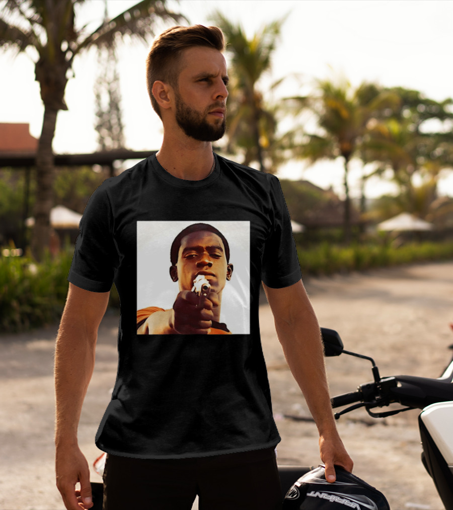 Snowfall TV Series 2017 Damson Idris Character With Gun T-Shirt