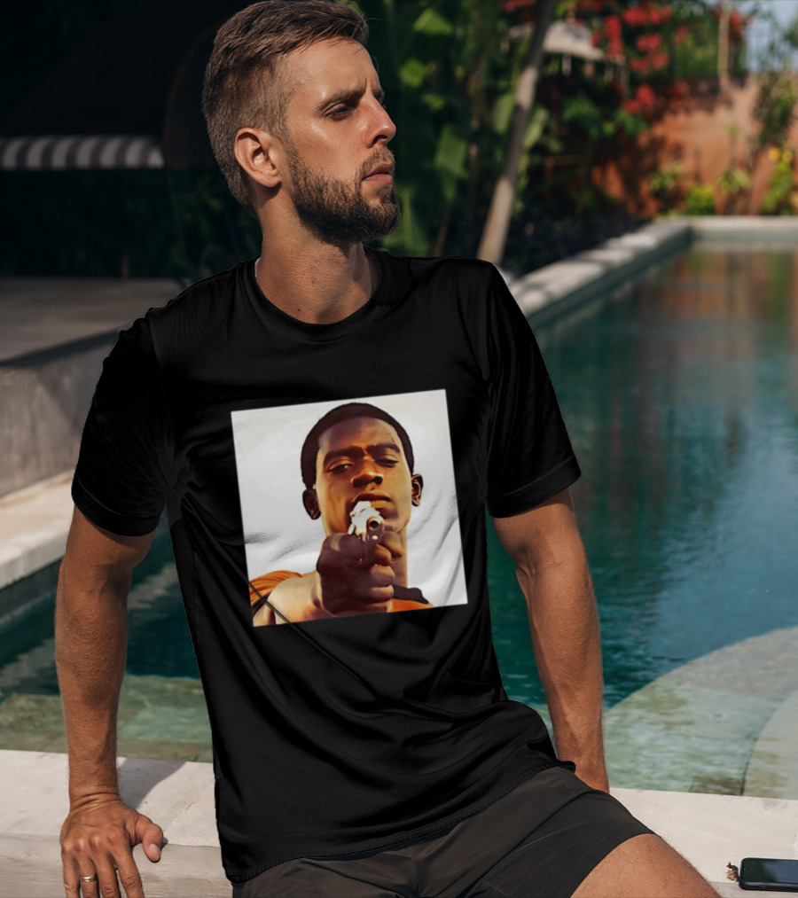 Snowfall TV Series 2017 Damson Idris Character With Gun T-Shirt