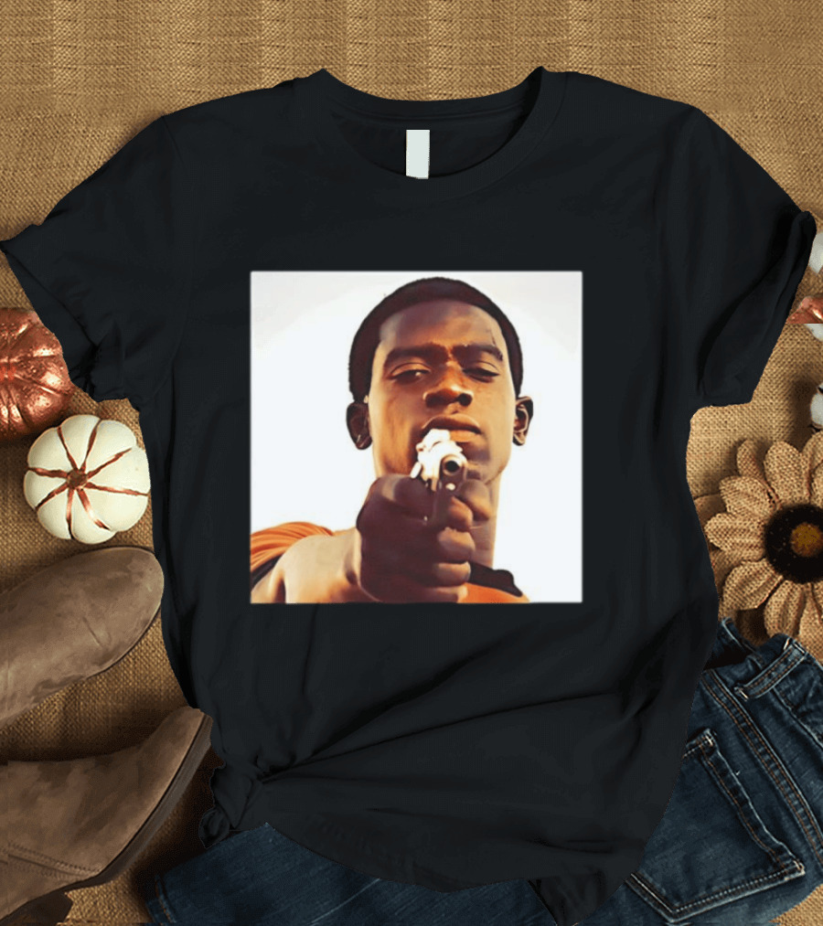 Snowfall TV Series 2017 Damson Idris Character With Gun T-Shirt