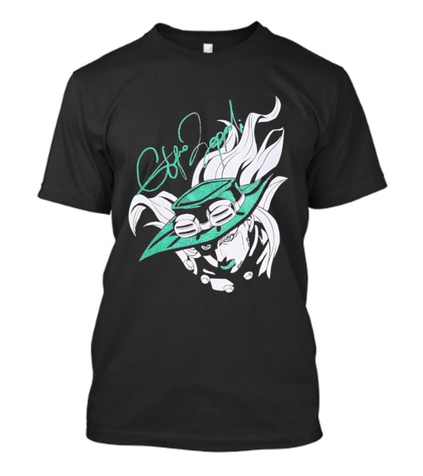 Gyro Zeppeli Jojo's Bizarre Adventure Illustration Signature T-Shirt