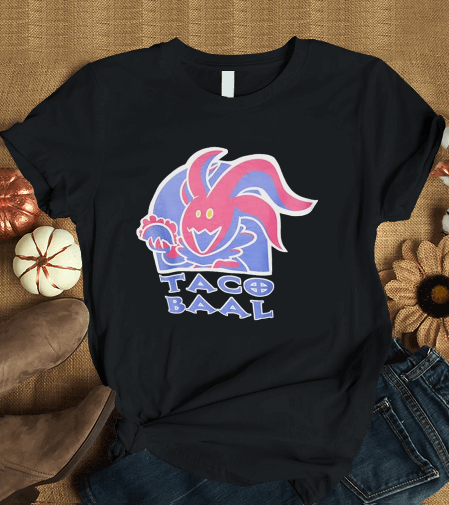 Taco Baal Jester Demon Holding Taco T-Shirt
