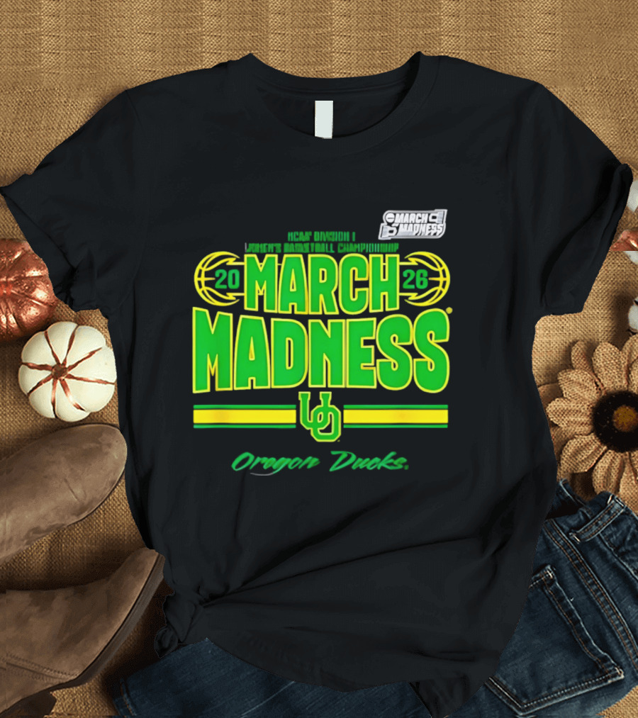 Oregon Ducks 2026 NCAA Tournament Women's Basketball Championship March Madness T-Shirt