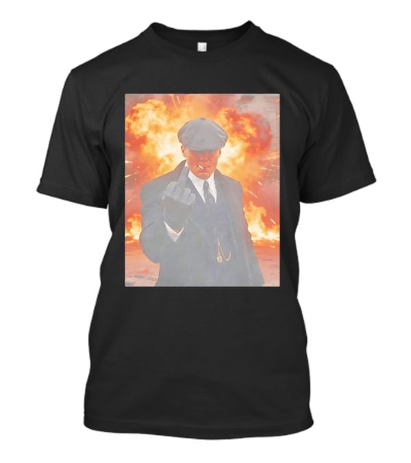 Peaky Blinders Shelby Explosion Middle Finger Iconic Scene T-Shirt