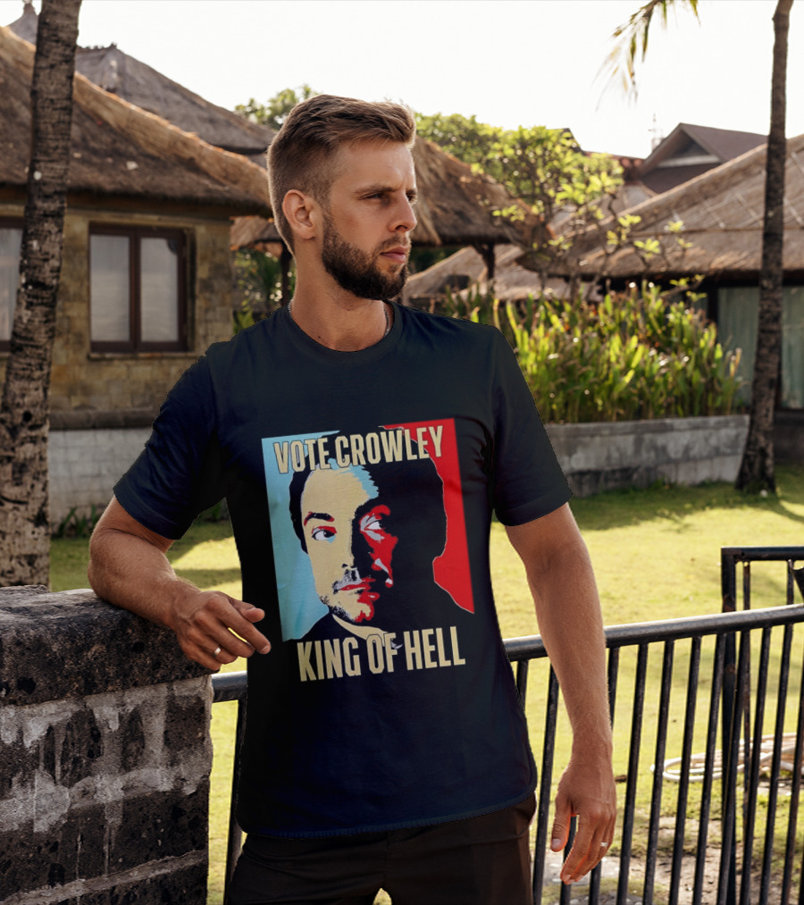 Vote Crowley King Of Hell Supernatural Fan Favorite T-Shirt
