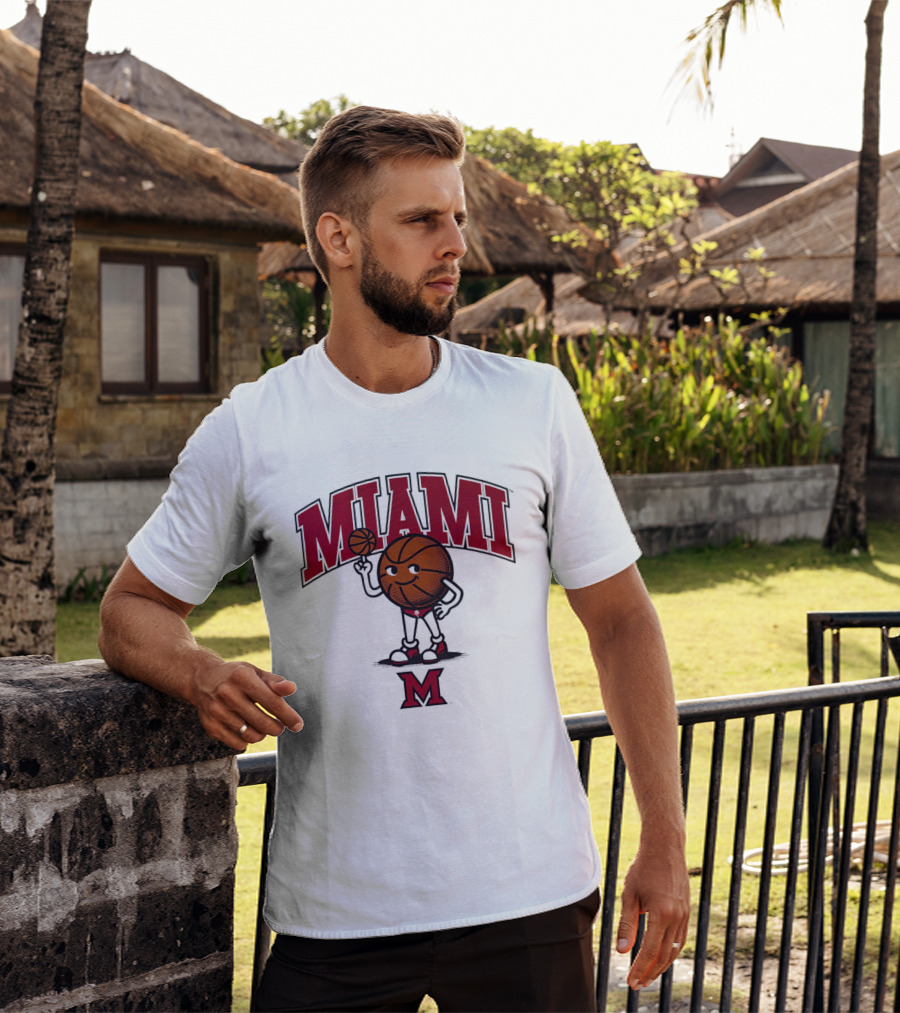 Miami Basketball Cartoon Character 2026 T-Shirt