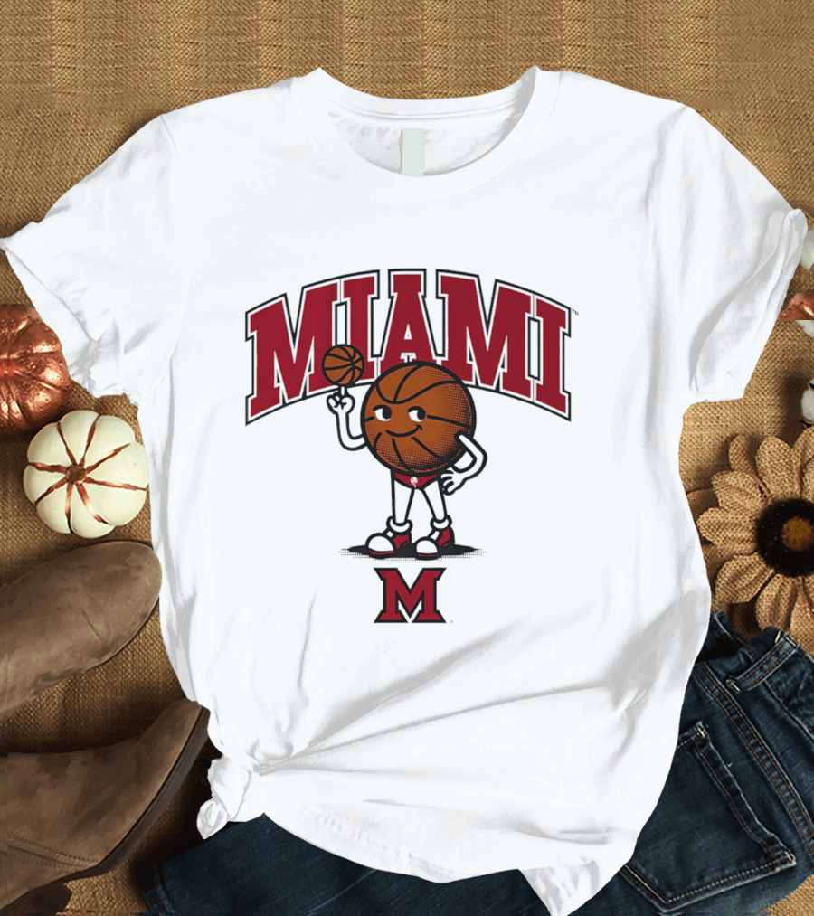 Miami Basketball Cartoon Character 2026 T-Shirt