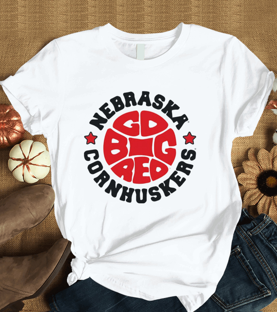 Nebraska Cornhuskers Big Red GD Basketball 1970s T-Shirt