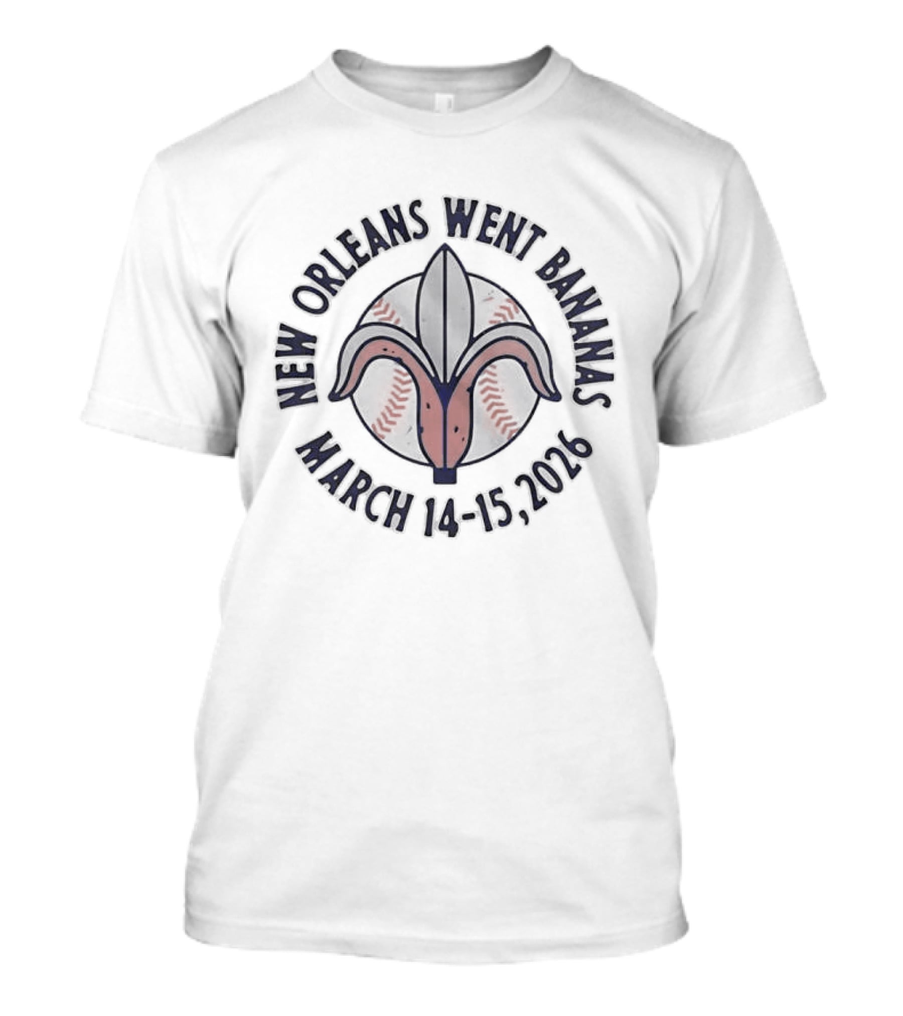 New Orleans Went Bananas March 14 15 2026 Banana Fleur De Lis T-Shirt