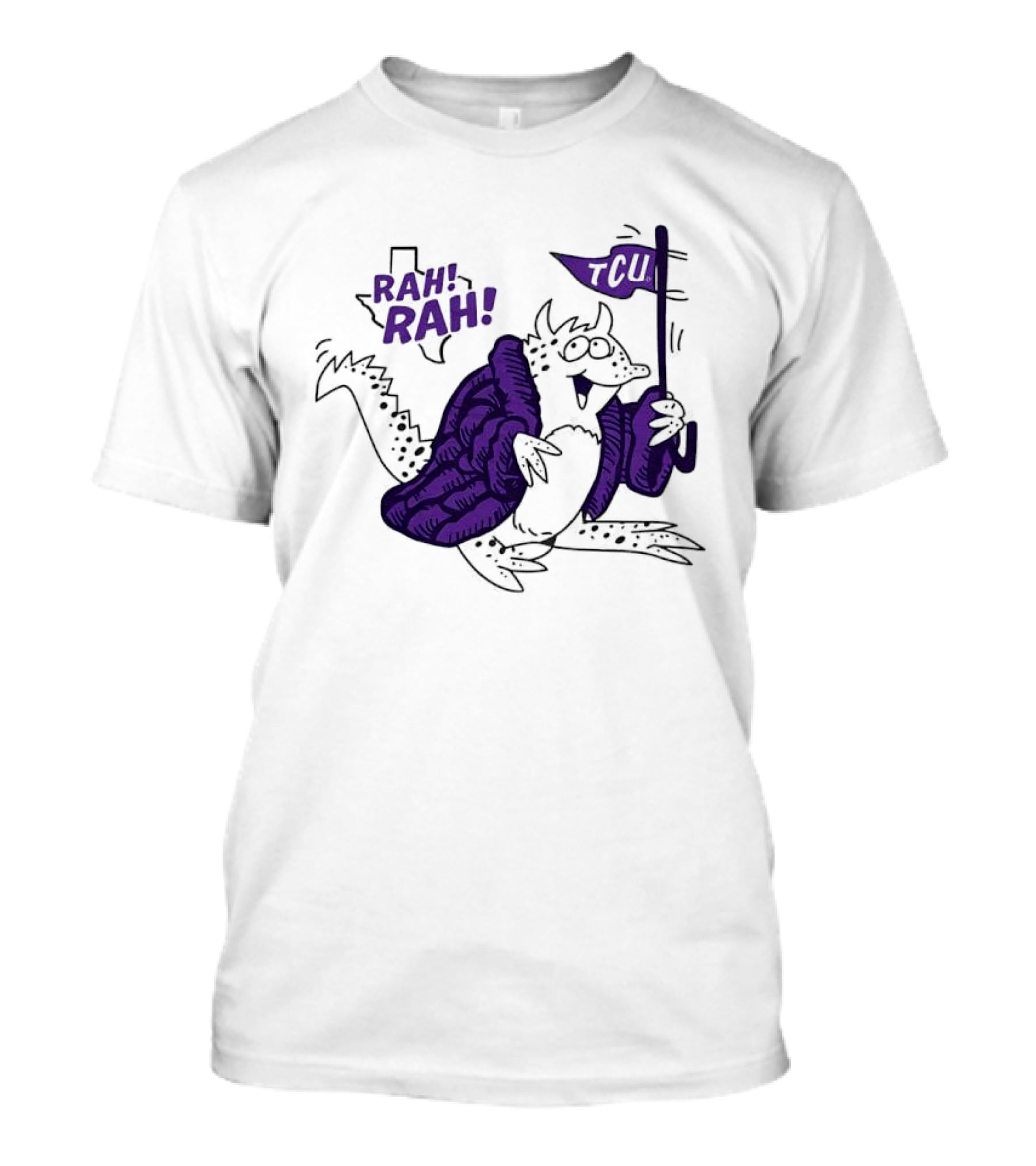 TCU Rah Rah Horned Frog Cheer Flag T-Shirt