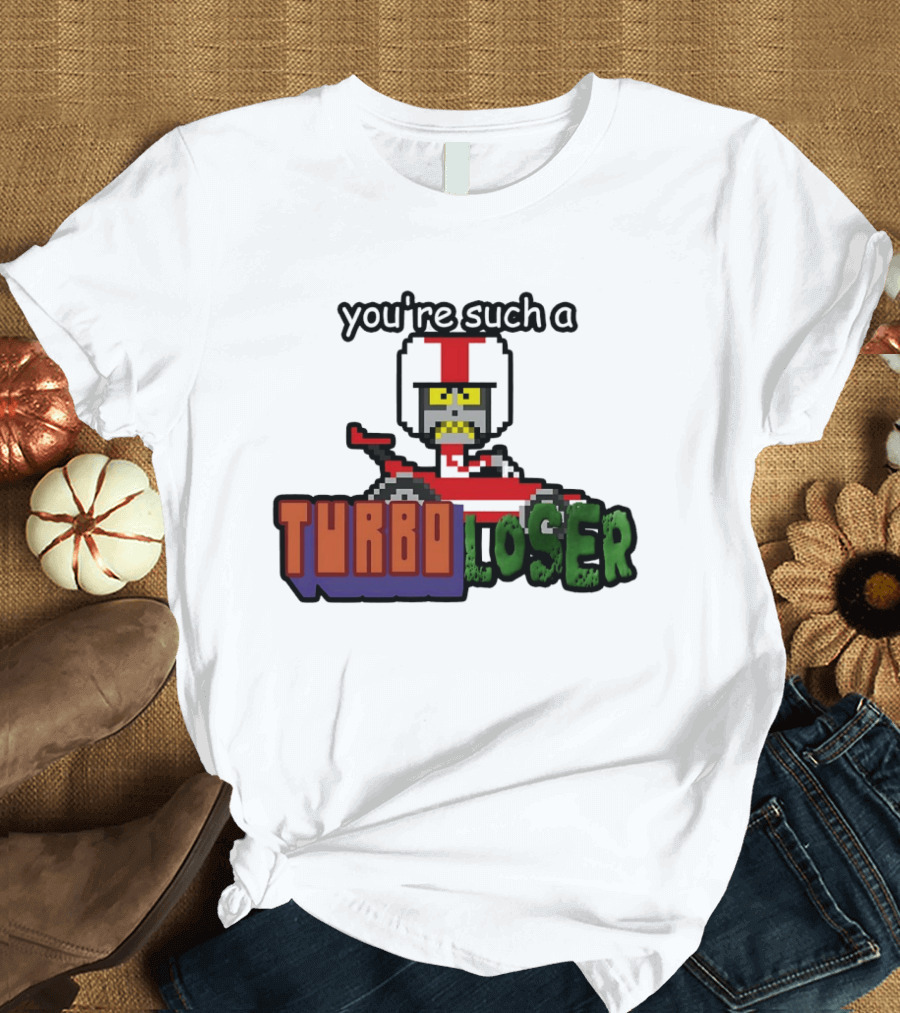 You're Such A Turbo Loser Pixel Art Racing Helmet T-Shirt