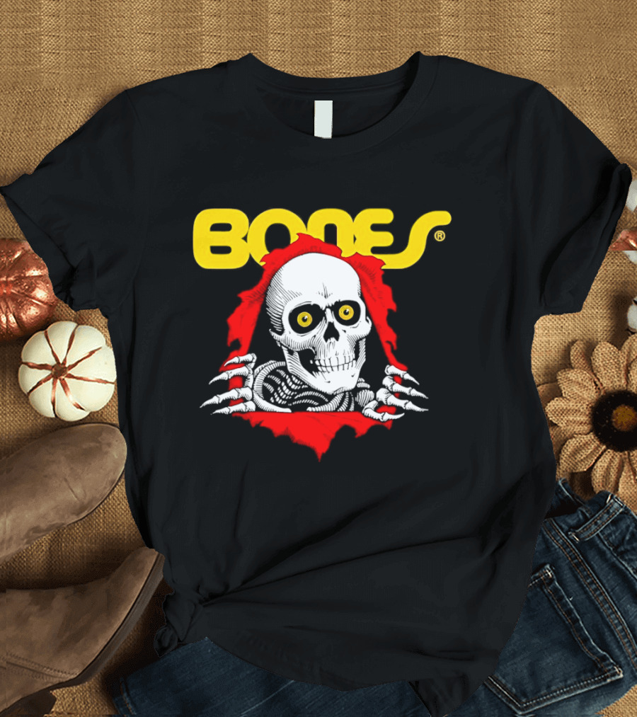Bones Brigade Powell Peralta Ripper Skeleton Skull T-Shirt