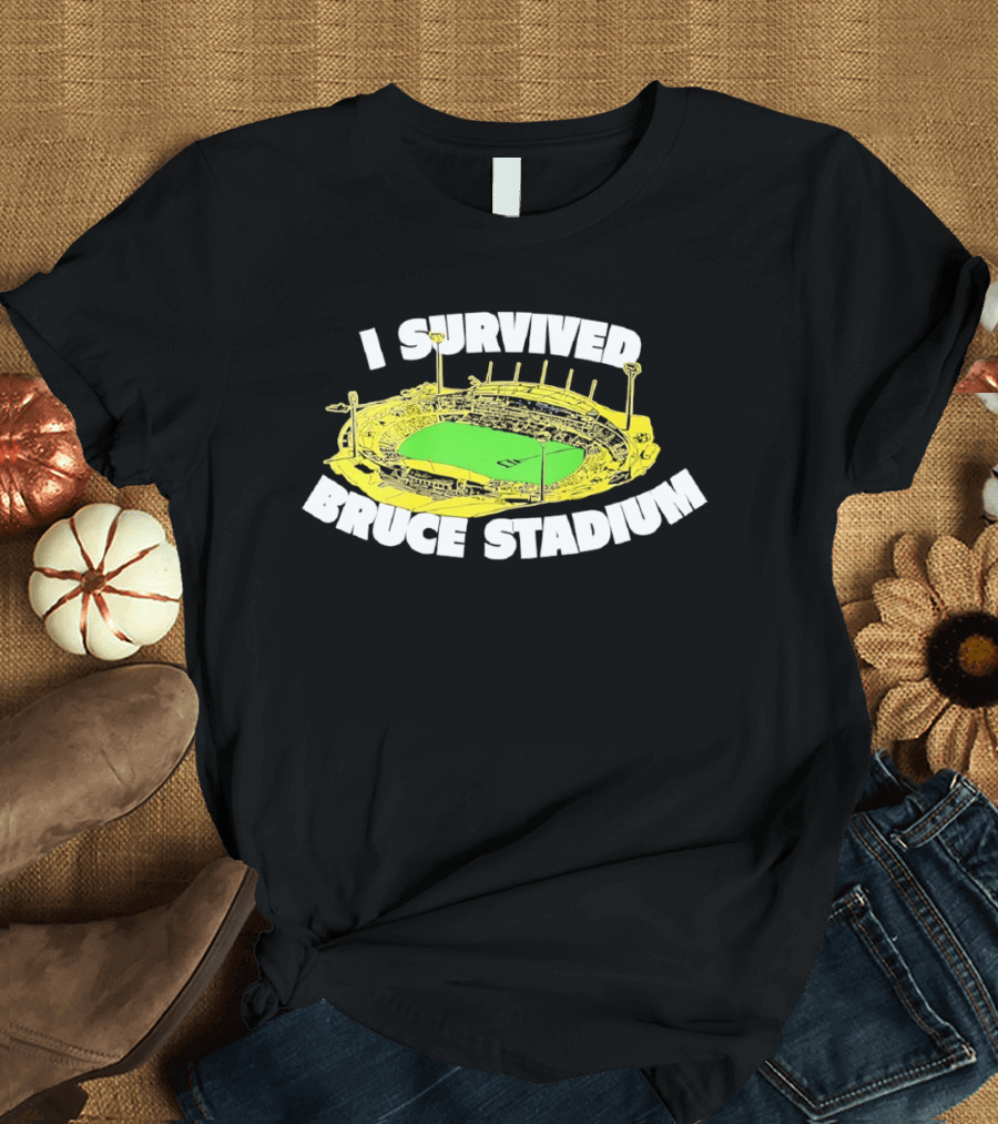 I Survived Bruce Stadium Nostalgic Experience At Iconic Canberra Venue T-Shirt
