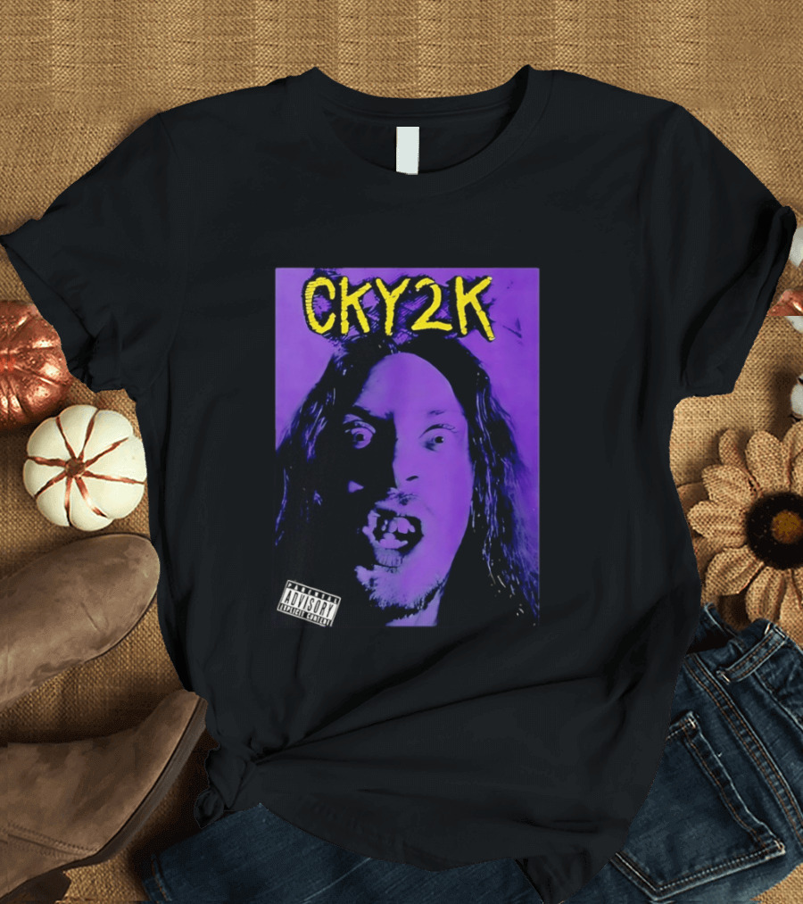 CKY2K Explicit Content Purple Portrait Bam Margera T-Shirt