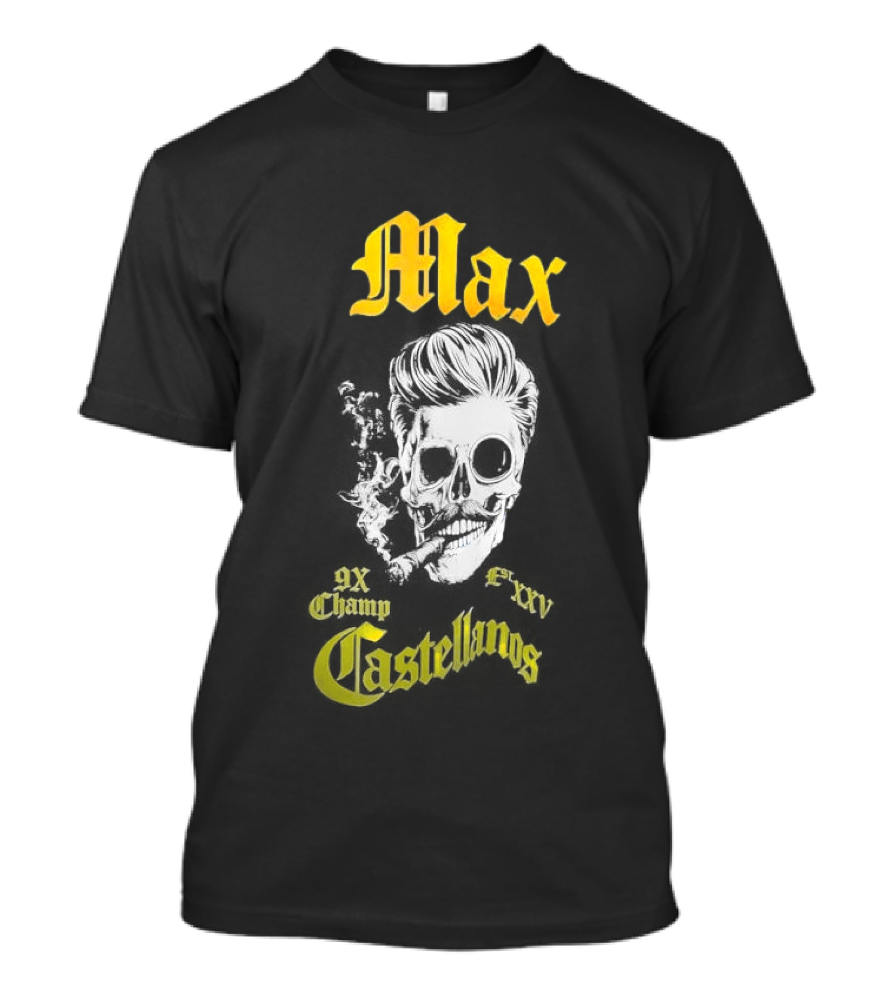 Max Castellanos 9x Champ Shaka Skull T-Shirt