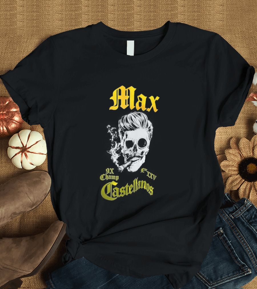 Max Castellanos 9x Champ Shaka Skull T-Shirt