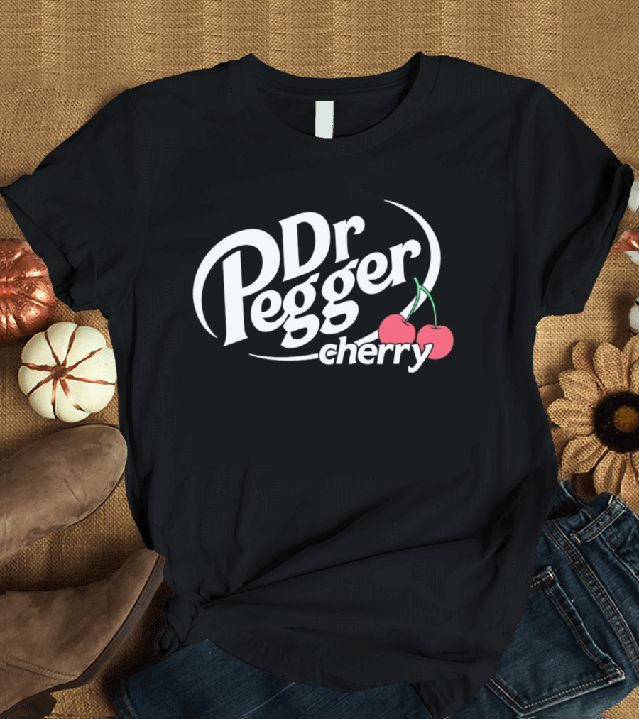 Dr Pegger Cherry Soda Parody With Cherries T-Shirt