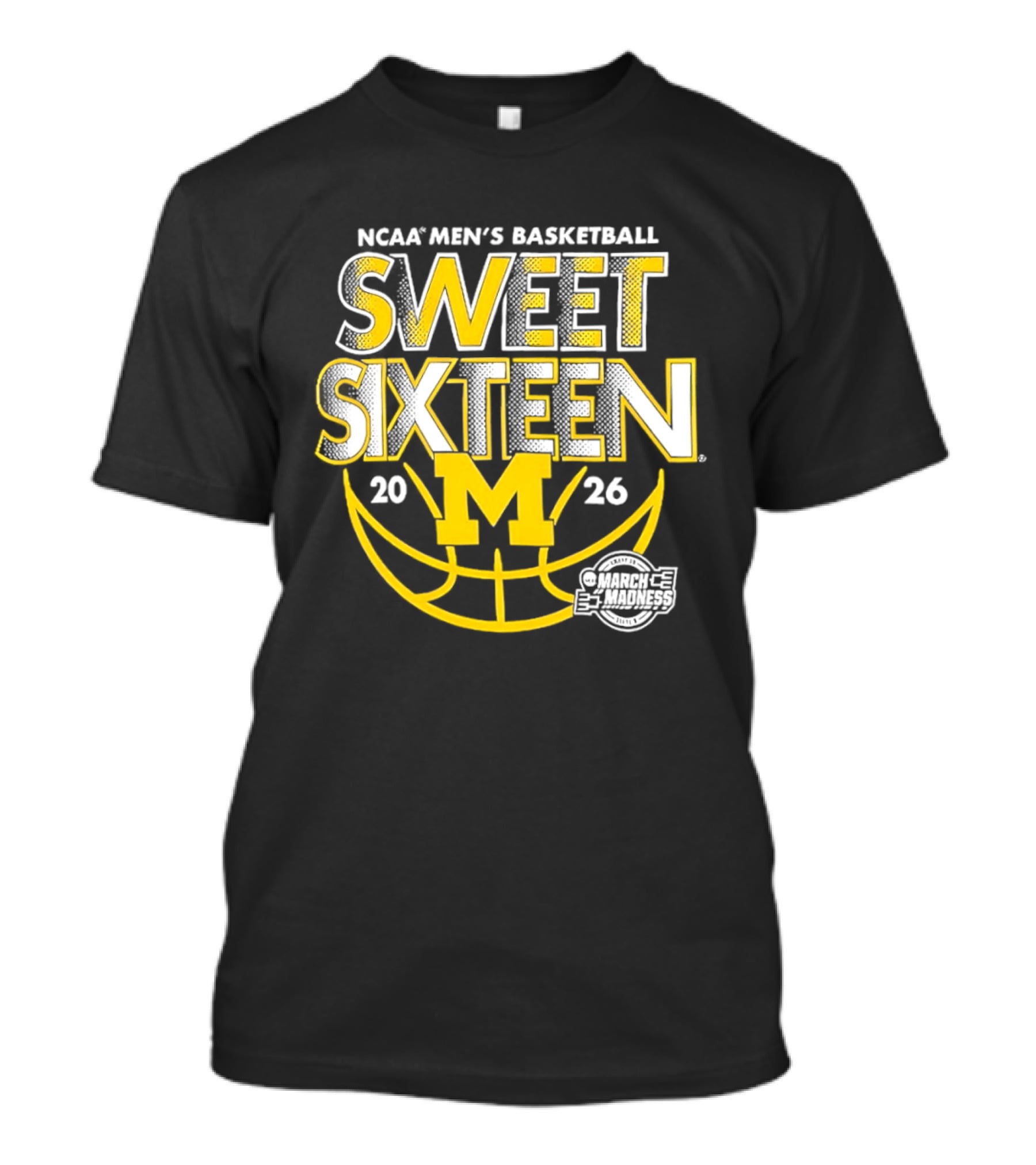 NCAA Men's Basketball Michigan Wolverines Sweet Sixteen 2026 T-Shirt