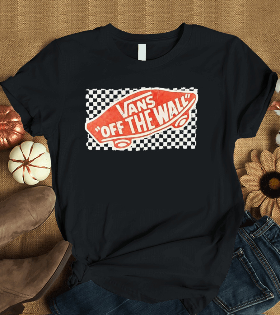 Vans Off The Wall Red Skateboard T-Shirt